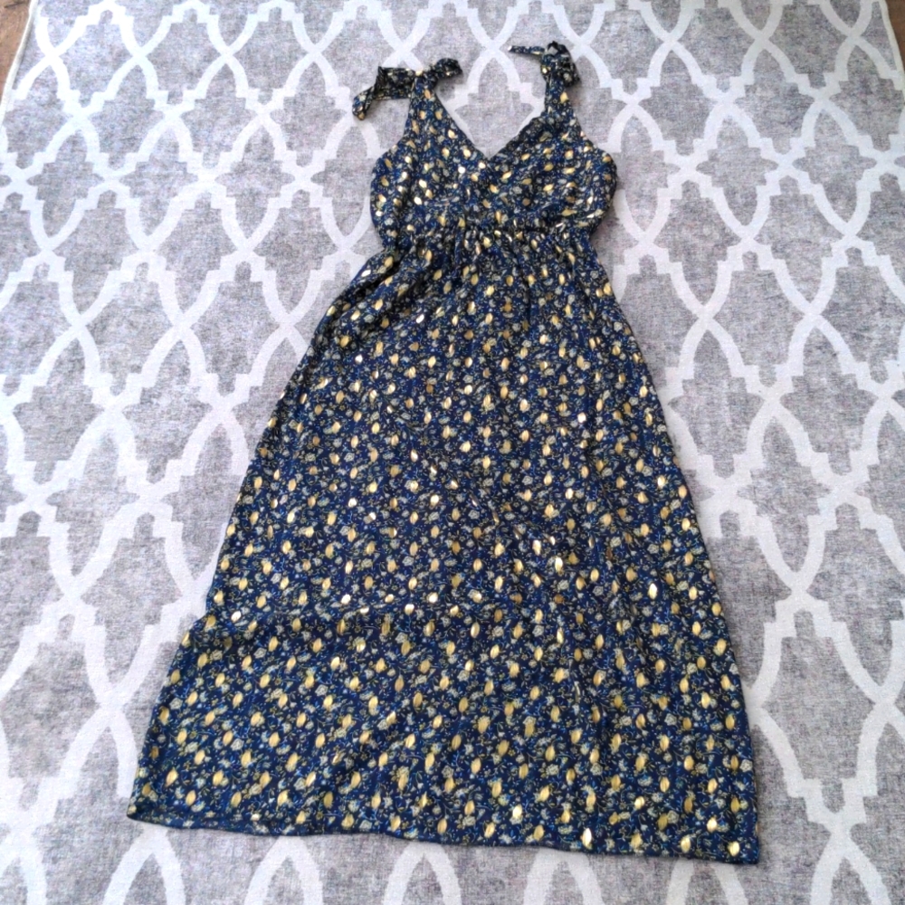 Sheer Patterned Maxi Dress